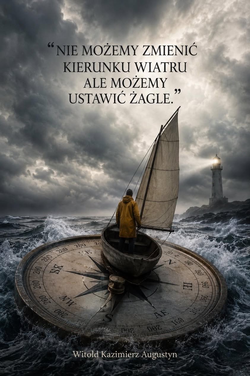 Fotografia z archiwalnego wpisu: Człowiek od wieków próbuje negocjować z wiatrem.