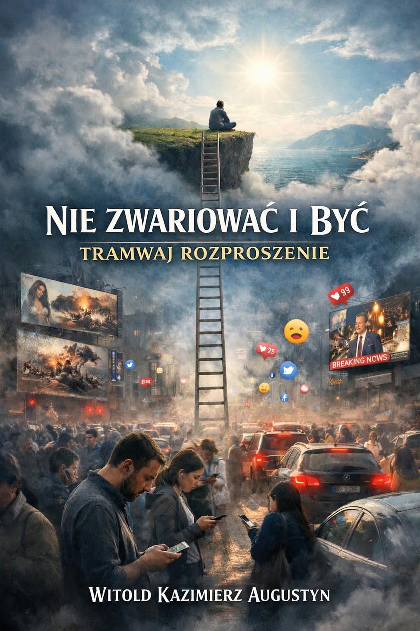 Fotografia z archiwalnego wpisu: Poranny tramwaj jedzie przez miasto powoli, jakby…