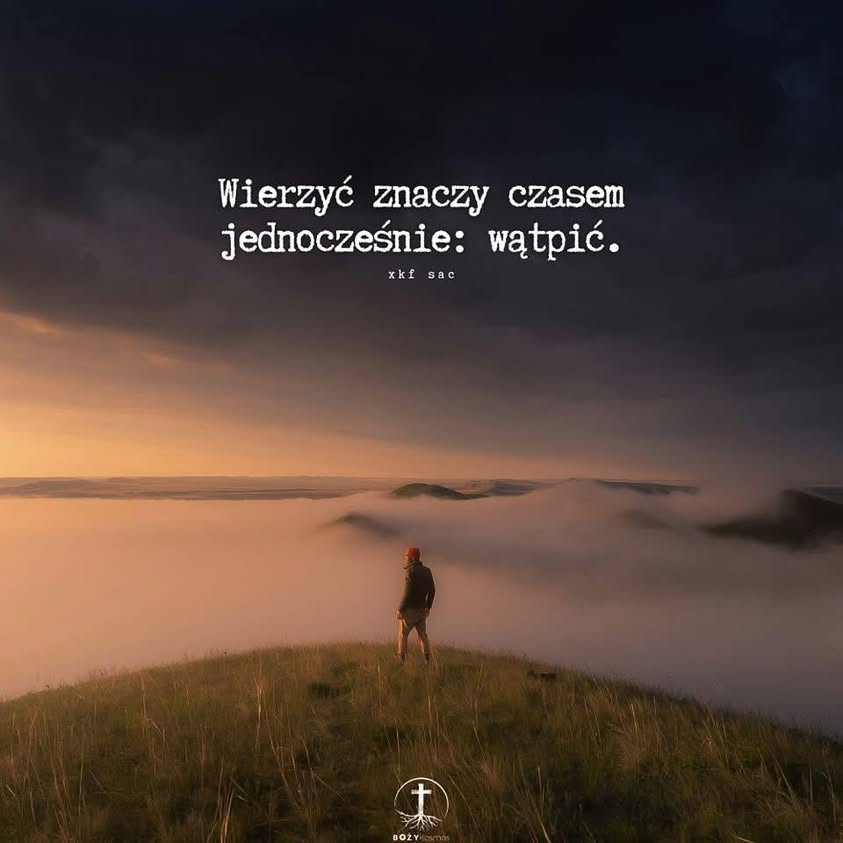 Fotografia z archiwalnego wpisu: Od zawsze wierzyłem w Boga.